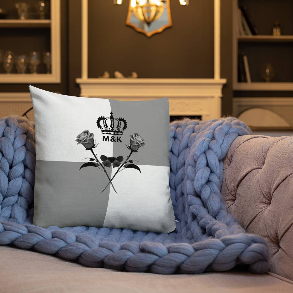 Dark Rose Premium Pillow Throw pillows ⭐ Home Products size: 18×18|20×12|22×22