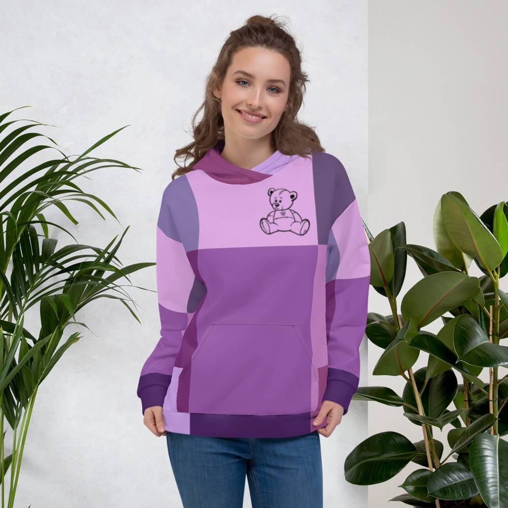 Purple Bear Hoodie Women Hoodies Sweater ⭐ Women Fashion size: 2XL|3XL|L|M|S|XL|XS