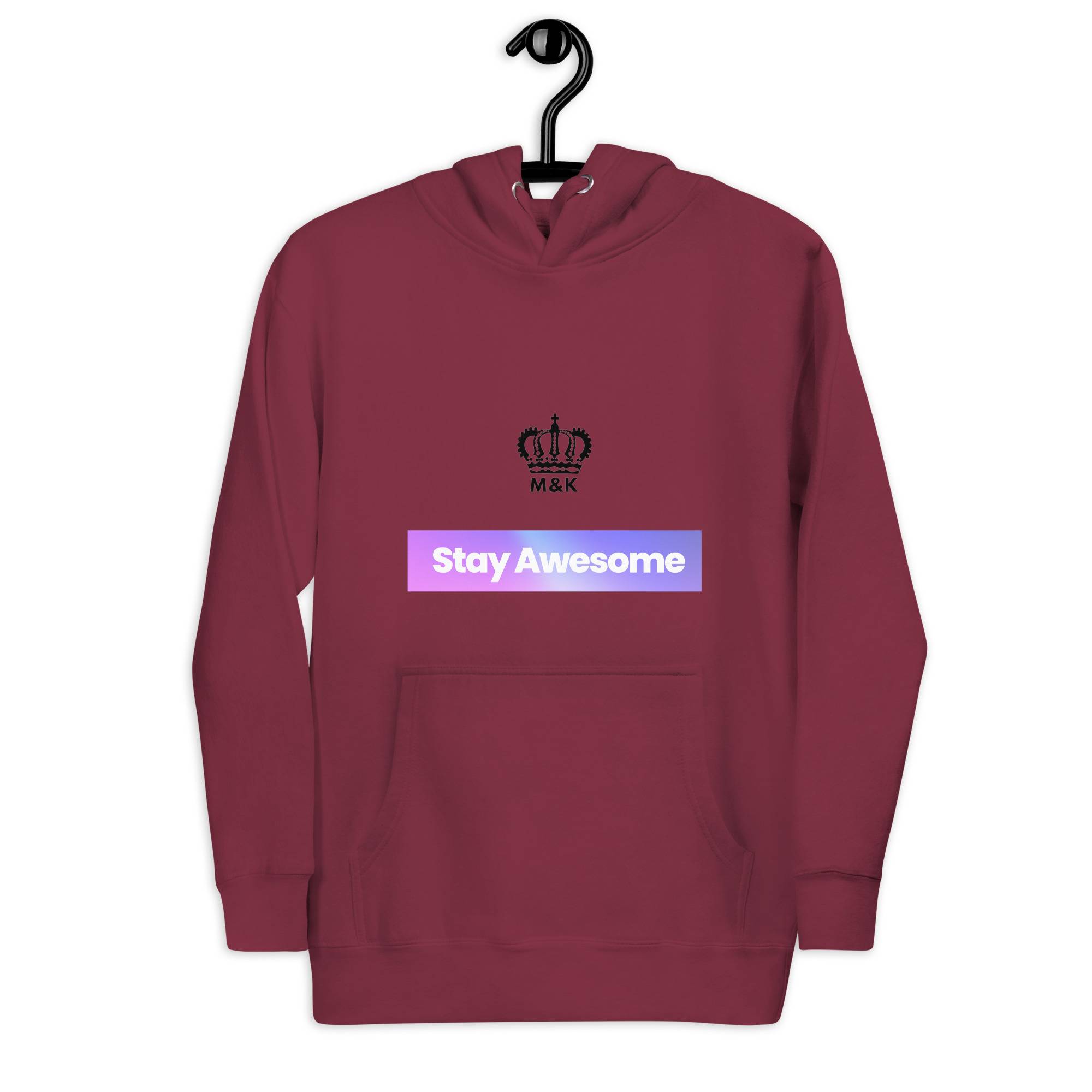 Stay Awesome Hoodie Women Hoodies Sweater color: Dusty Rose|Maroon|Purple|White