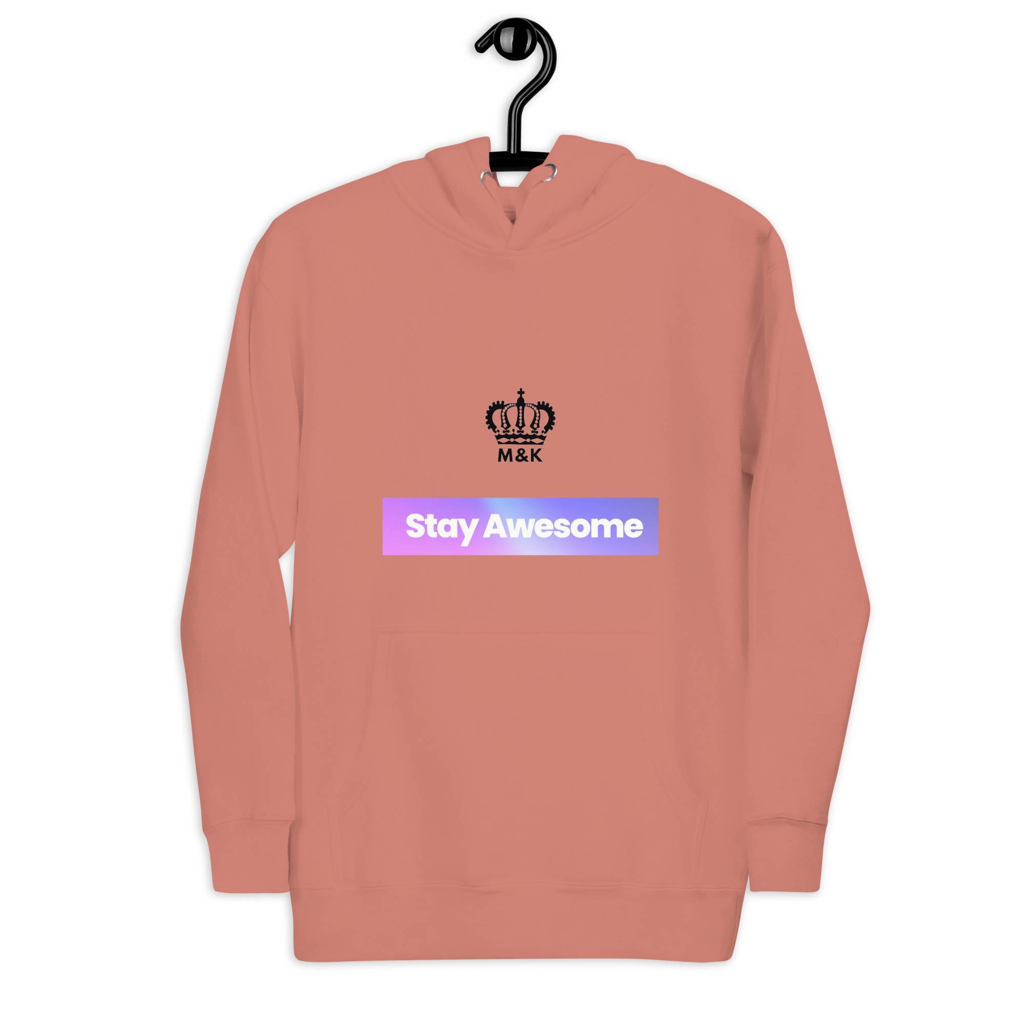 Stay Awesome Hoodie Women Hoodies Sweater color: Dusty Rose|Maroon|Purple|White