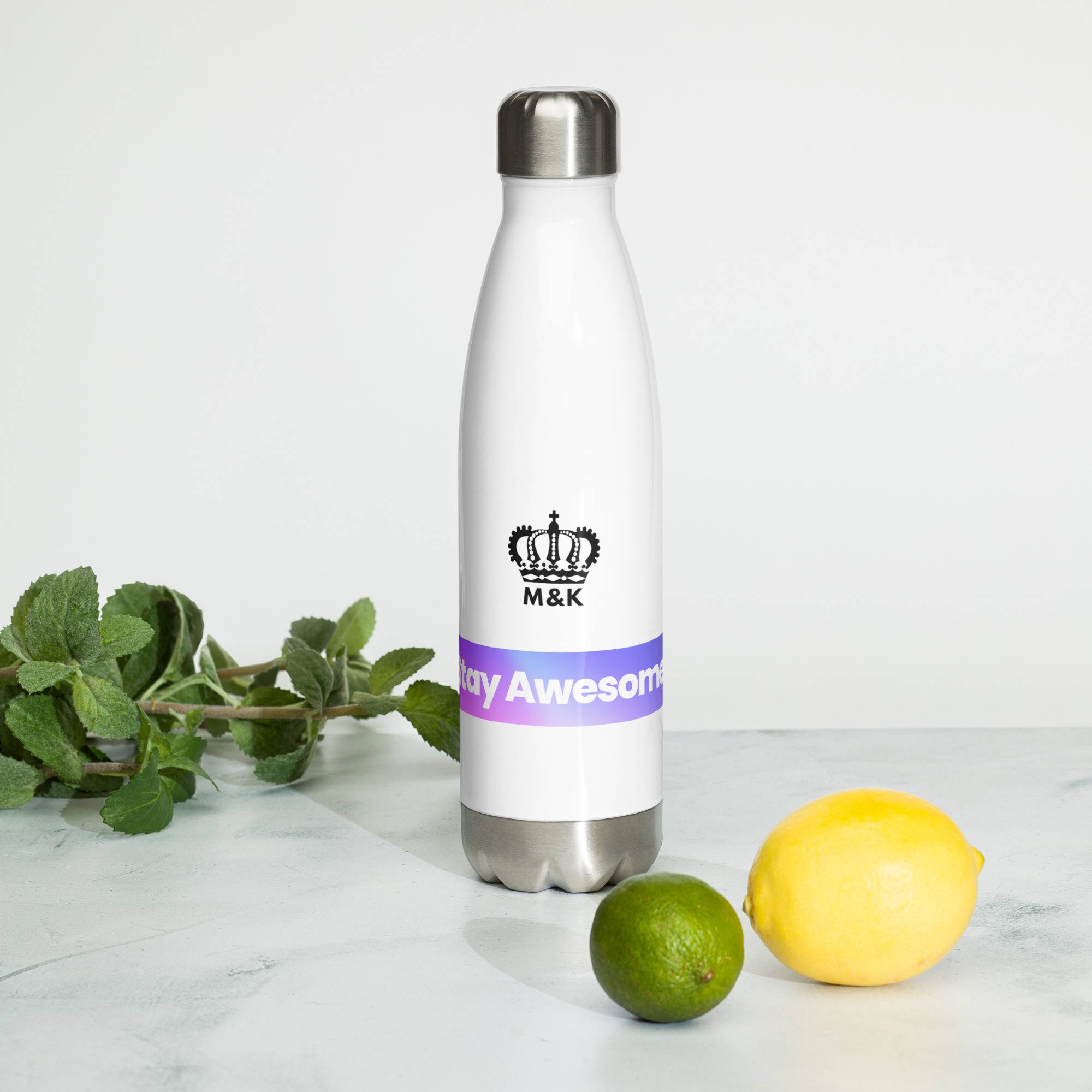 Stay Awesome Stainless Steel Water Bottle Water bottles