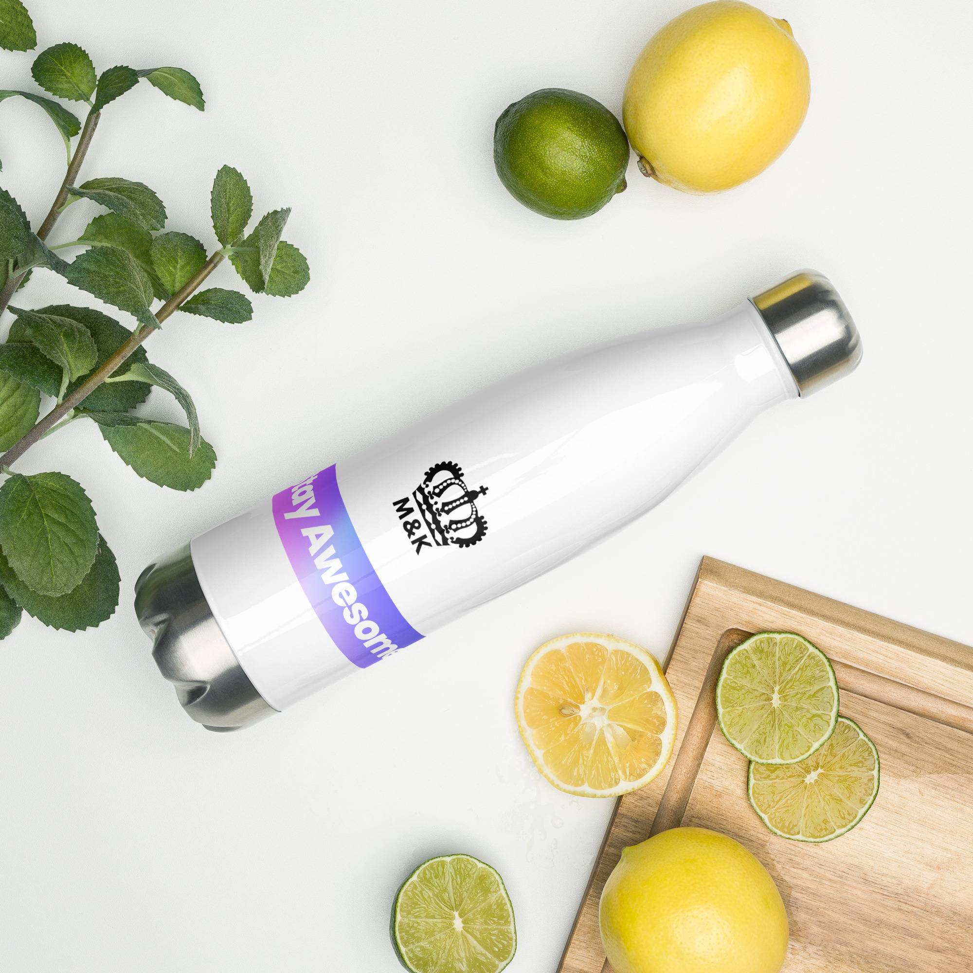 Stay Awesome Stainless Steel Water Bottle Water bottles