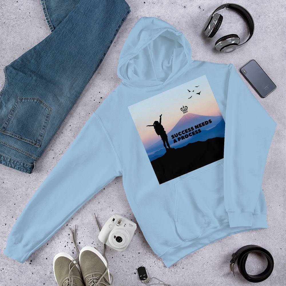 Success Need A Process Hoodie Women Hoodies Sweater color: Light Blue|Light Pink|Sport Grey|White Success Need A Process Hoodie Women Hoodies Sweater color: Light Blue|Light Pink|Sport Grey|White