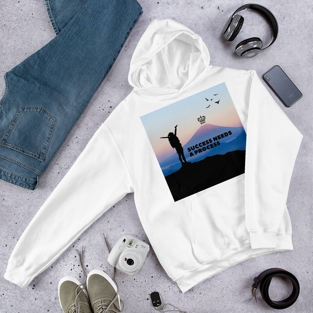 Success Need A Process Hoodie Women Hoodies Sweater color: Light Blue|Light Pink|Sport Grey|White Success Need A Process Hoodie Women Hoodies Sweater color: Light Blue|Light Pink|Sport Grey|White