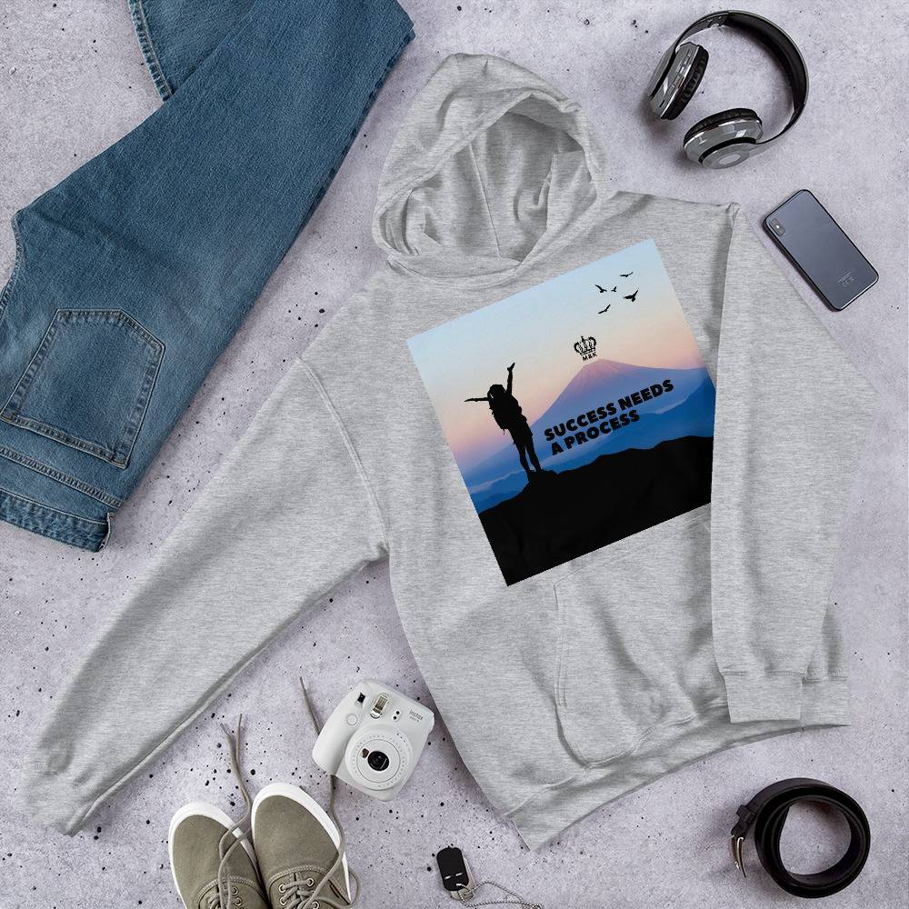 Success Need A Process Hoodie Women Hoodies Sweater color: Light Blue|Light Pink|Sport Grey|White Success Need A Process Hoodie Women Hoodies Sweater color: Light Blue|Light Pink|Sport Grey|White