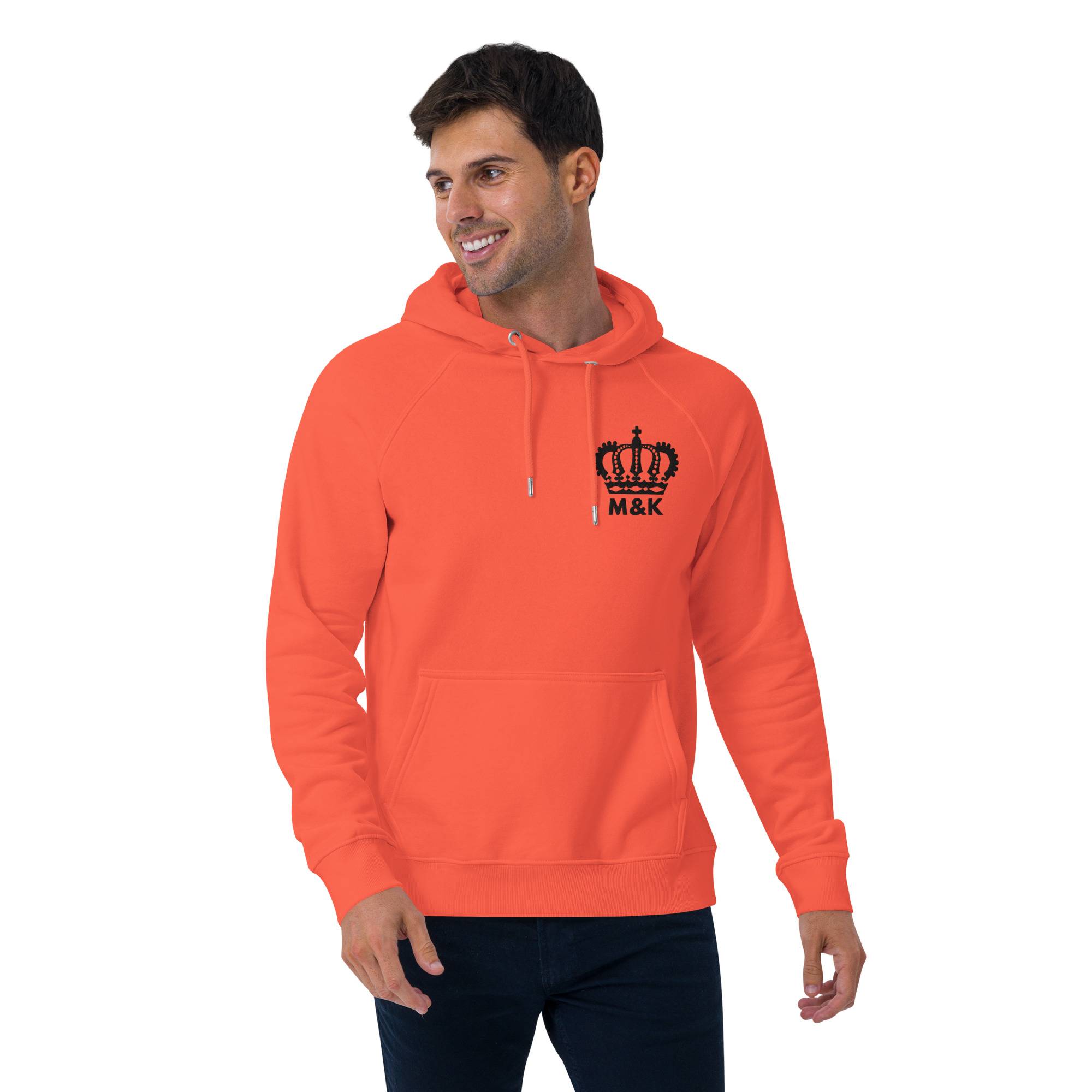 Freedom Crown Men Eco Raglan Hoodie Men Hoodie Sweater color: Bottle green|Burnt Orange|White Freedom Crown Men Eco Raglan Hoodie Men Hoodie Sweater color: Bottle green|Burnt Orange|White
