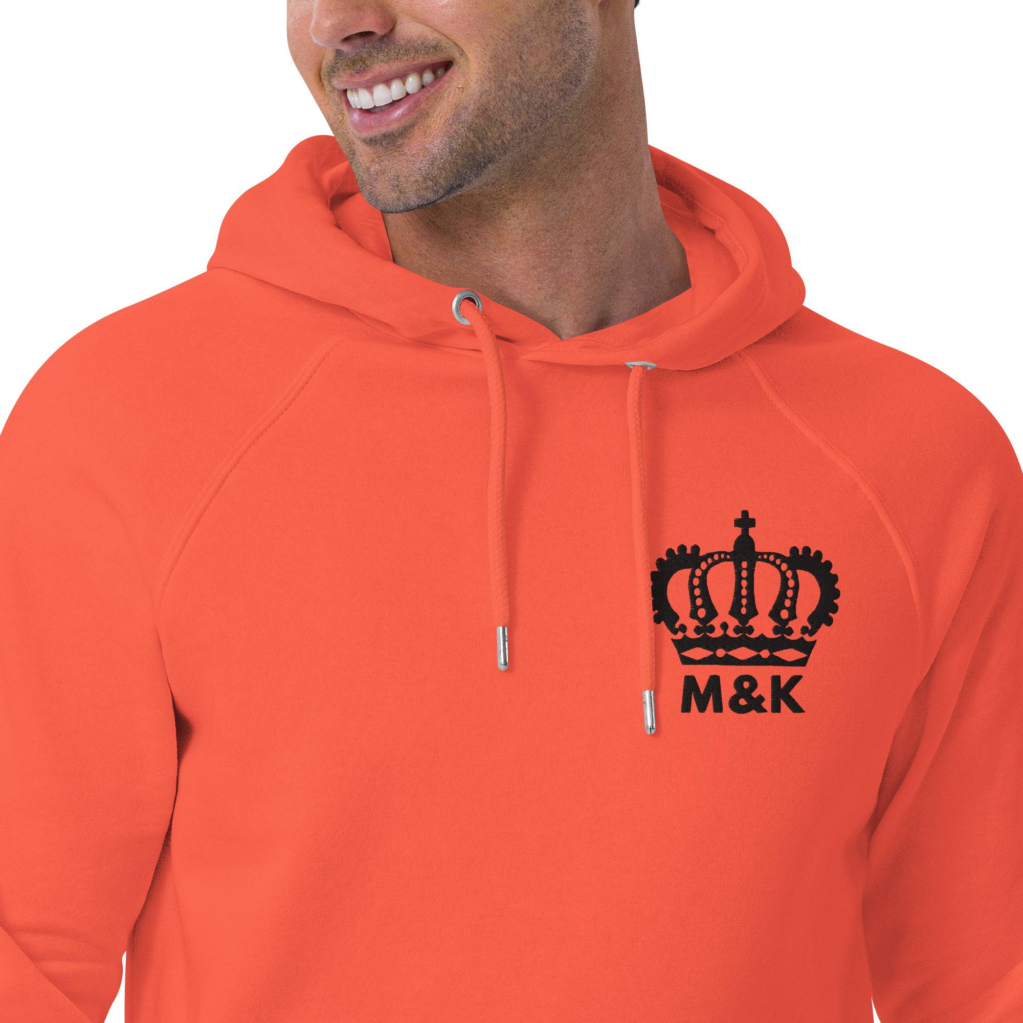 Freedom Crown Men Eco Raglan Hoodie Men Hoodie Sweater color: Bottle green|Burnt Orange|White Freedom Crown Men Eco Raglan Hoodie Men Hoodie Sweater color: Bottle green|Burnt Orange|White