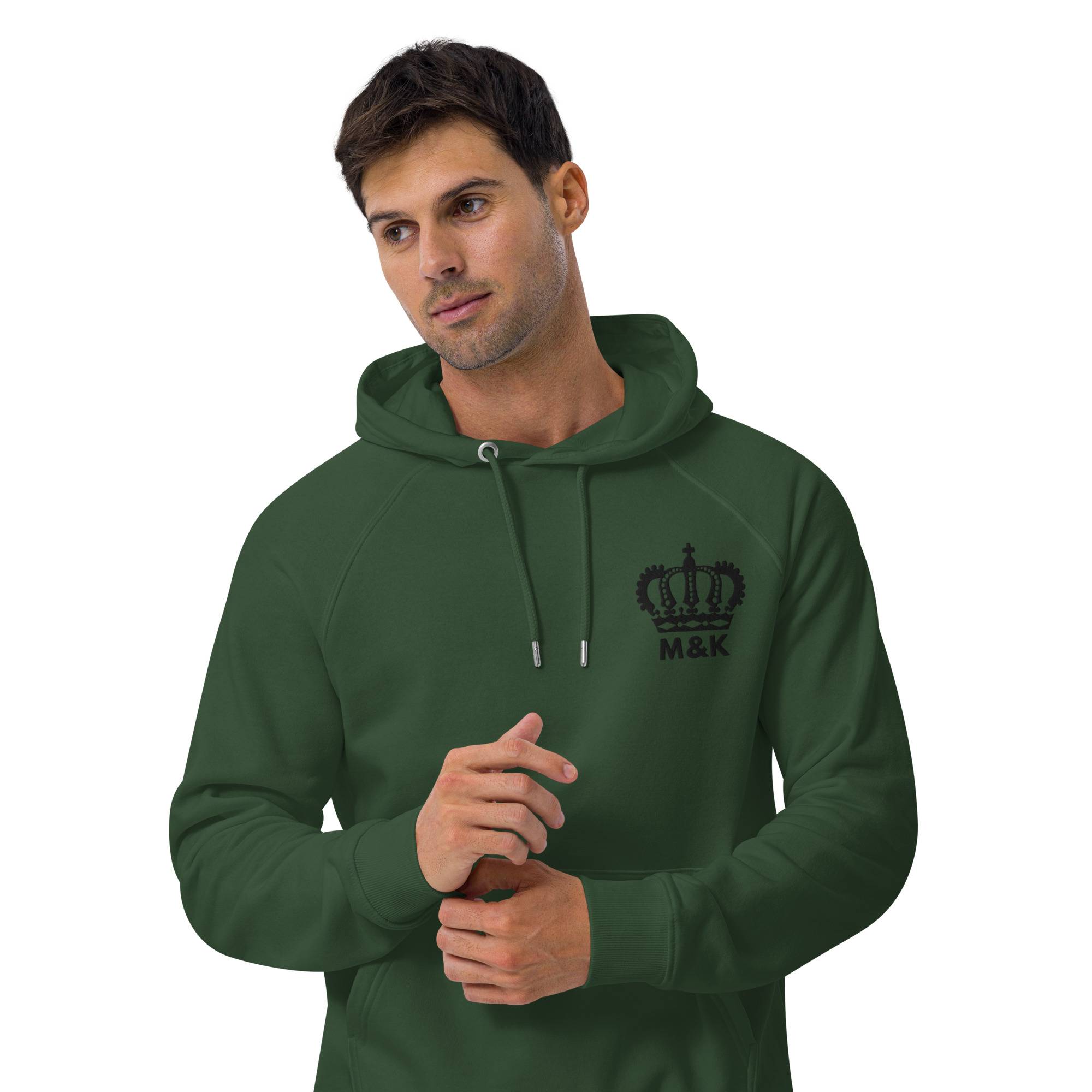 Freedom Crown Men Eco Raglan Hoodie Men Hoodie Sweater color: Bottle green|Burnt Orange|White Freedom Crown Men Eco Raglan Hoodie Men Hoodie Sweater color: Bottle green|Burnt Orange|White