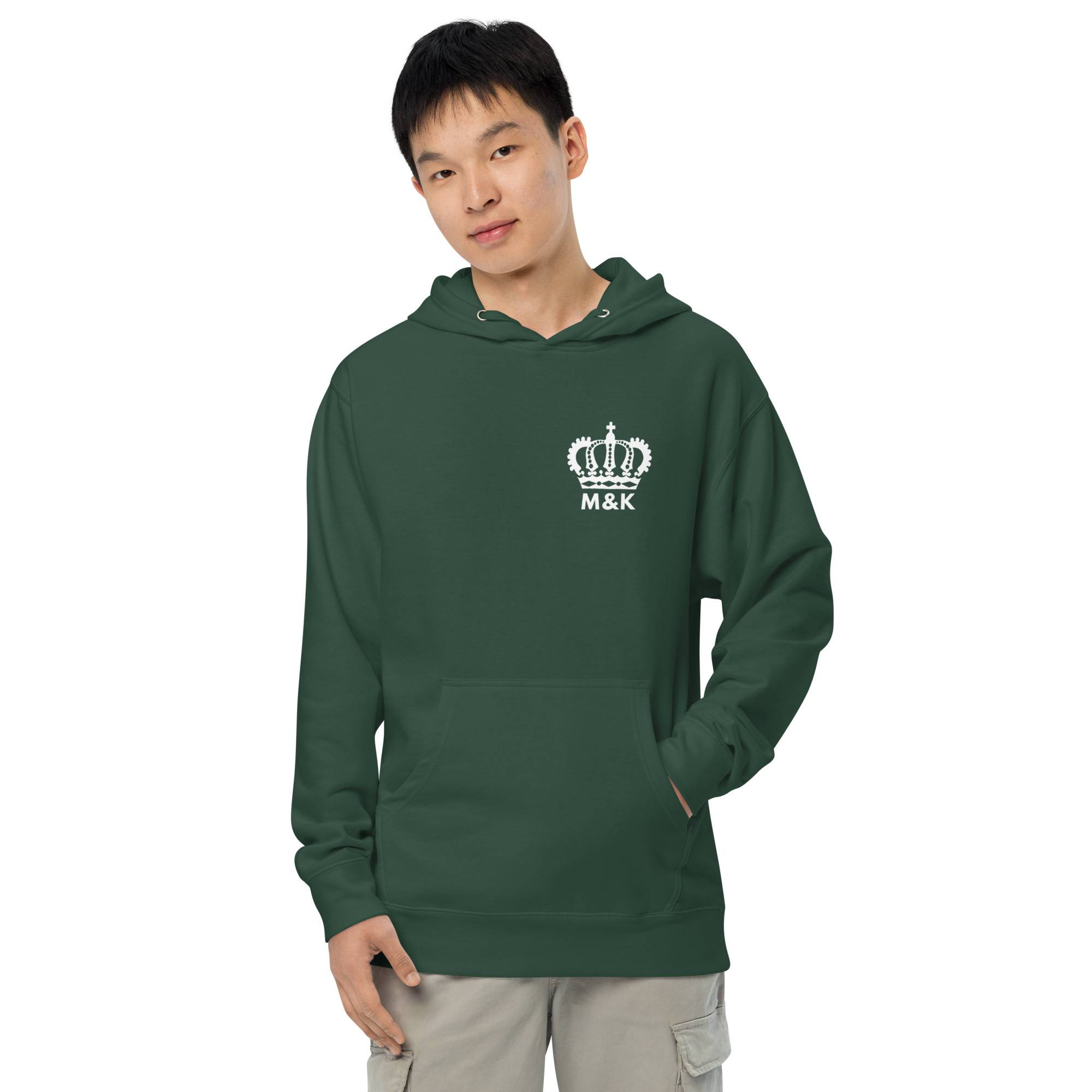 Freedom Crown White Men Midweight Hoodie Men Tees color: Alpine Green|Black|Purple
