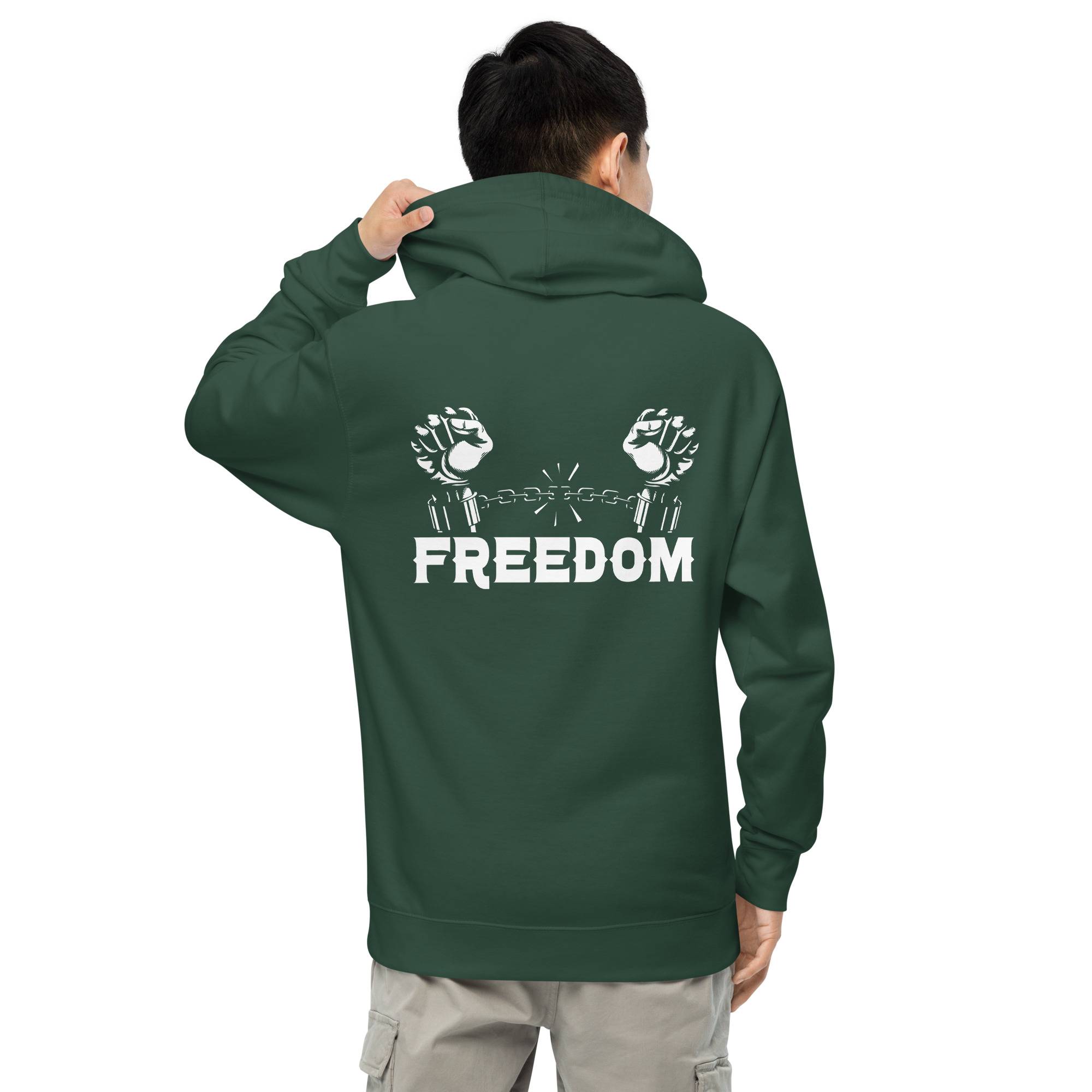 Freedom Crown White Men Midweight Hoodie Men Tees color: Alpine Green|Black|Purple
