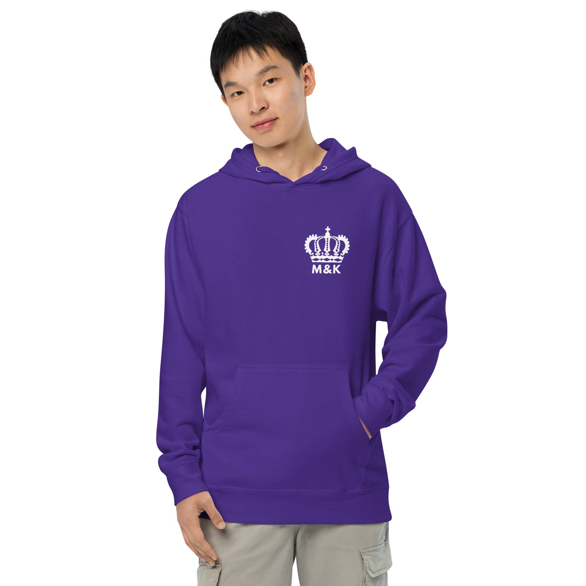 Freedom Crown White Men Midweight Hoodie Men Tees color: Alpine Green|Black|Purple