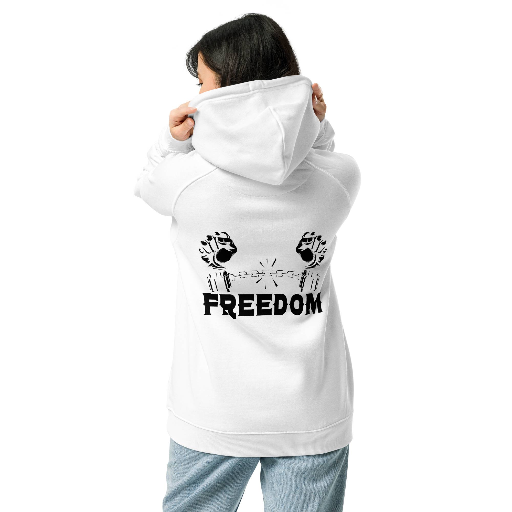 Freedom Crown Women Eco Raglan Hoodie Women Hoodies Sweater color: Burnt Orange|White Freedom Crown Women Eco Raglan Hoodie Women Hoodies Sweater color: Burnt Orange|White