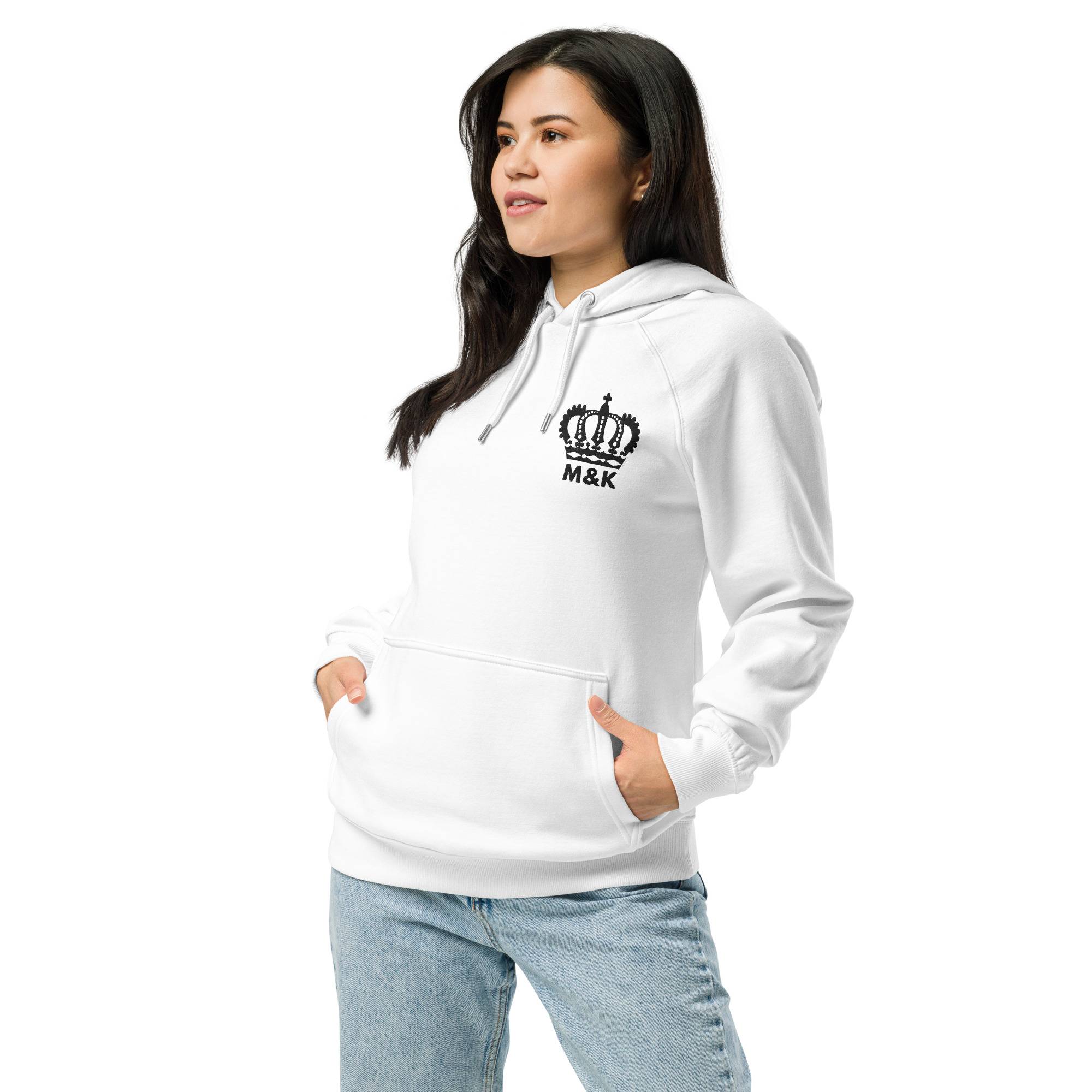 Freedom Crown Women Eco Raglan Hoodie Women Hoodies Sweater color: Burnt Orange|White Freedom Crown Women Eco Raglan Hoodie Women Hoodies Sweater color: Burnt Orange|White