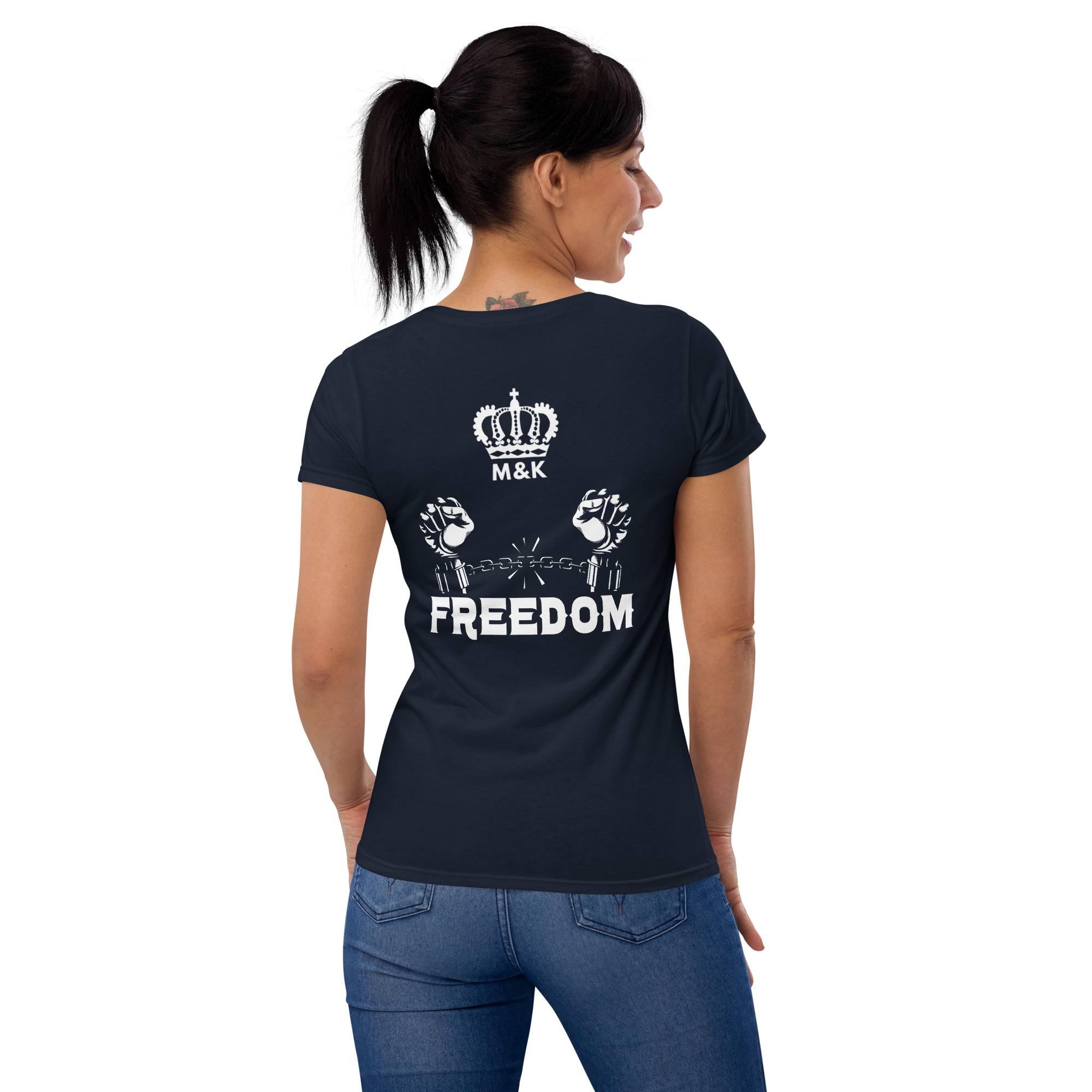 Freedom Women’s Short Sleeve T-shirt Women Pants color: Black|Heather Dark Grey|Navy|Royal Blue|True Red Freedom Women’s Short Sleeve T-shirt Women Pants color: Black|Heather Dark Grey|Navy|Royal Blue|True Red