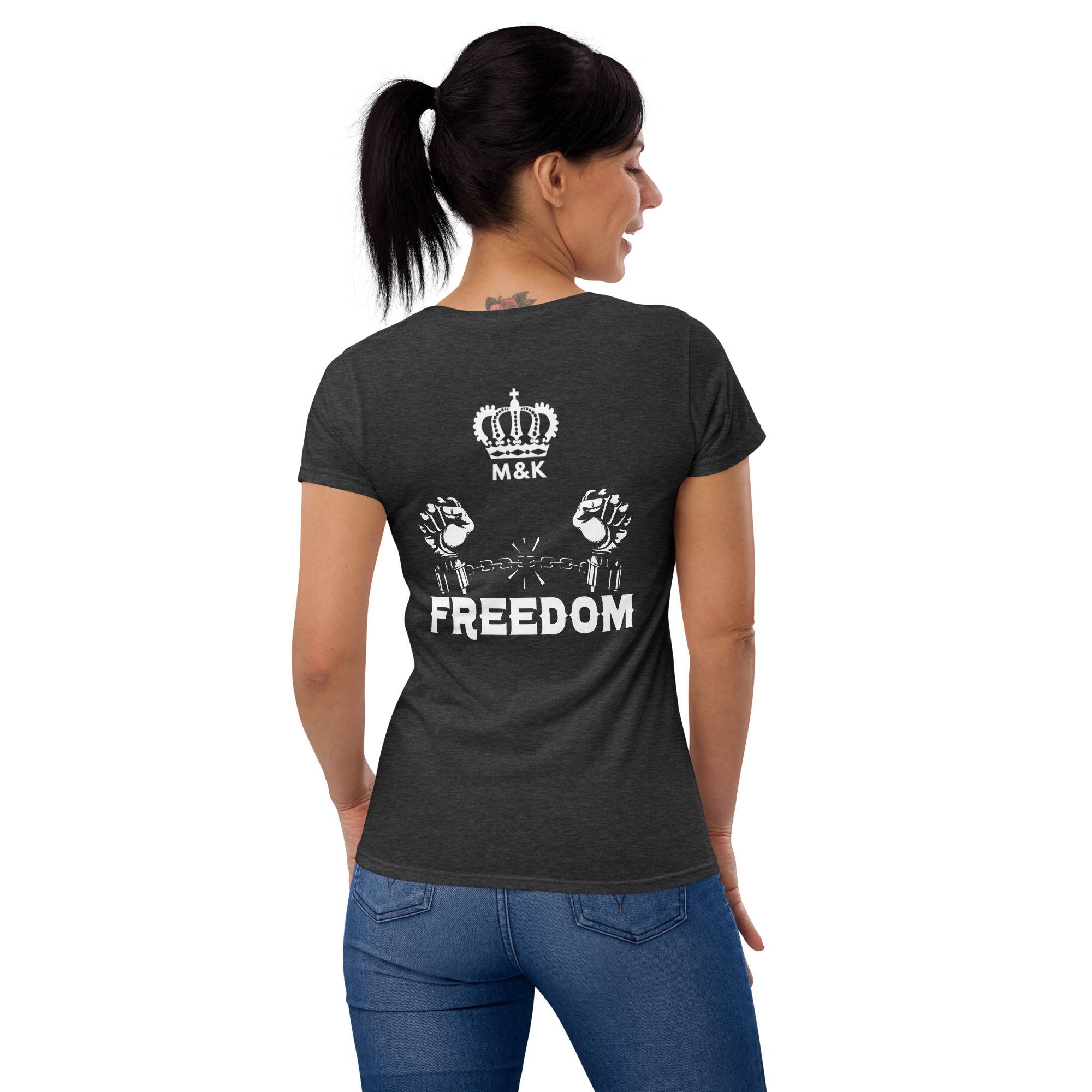 Freedom Women’s Short Sleeve T-shirt Women Pants color: Black|Heather Dark Grey|Navy|Royal Blue|True Red Freedom Women’s Short Sleeve T-shirt Women Pants color: Black|Heather Dark Grey|Navy|Royal Blue|True Red