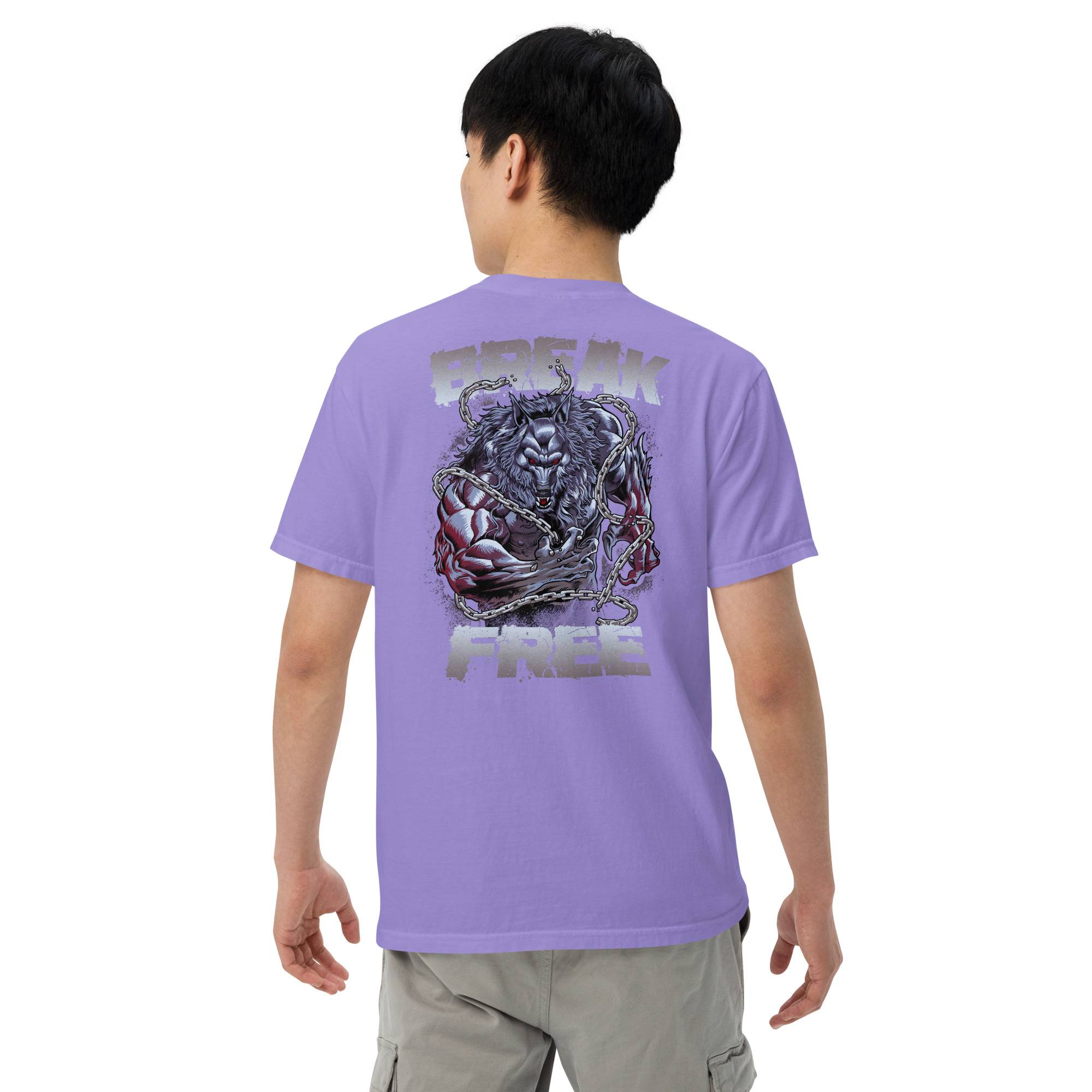 Break Free Men’s Garment-Dyed Heavyweight T-shirt Men Tees ⭐ Accessories color: Butter|Seafoam|Violet|Watermelon|White