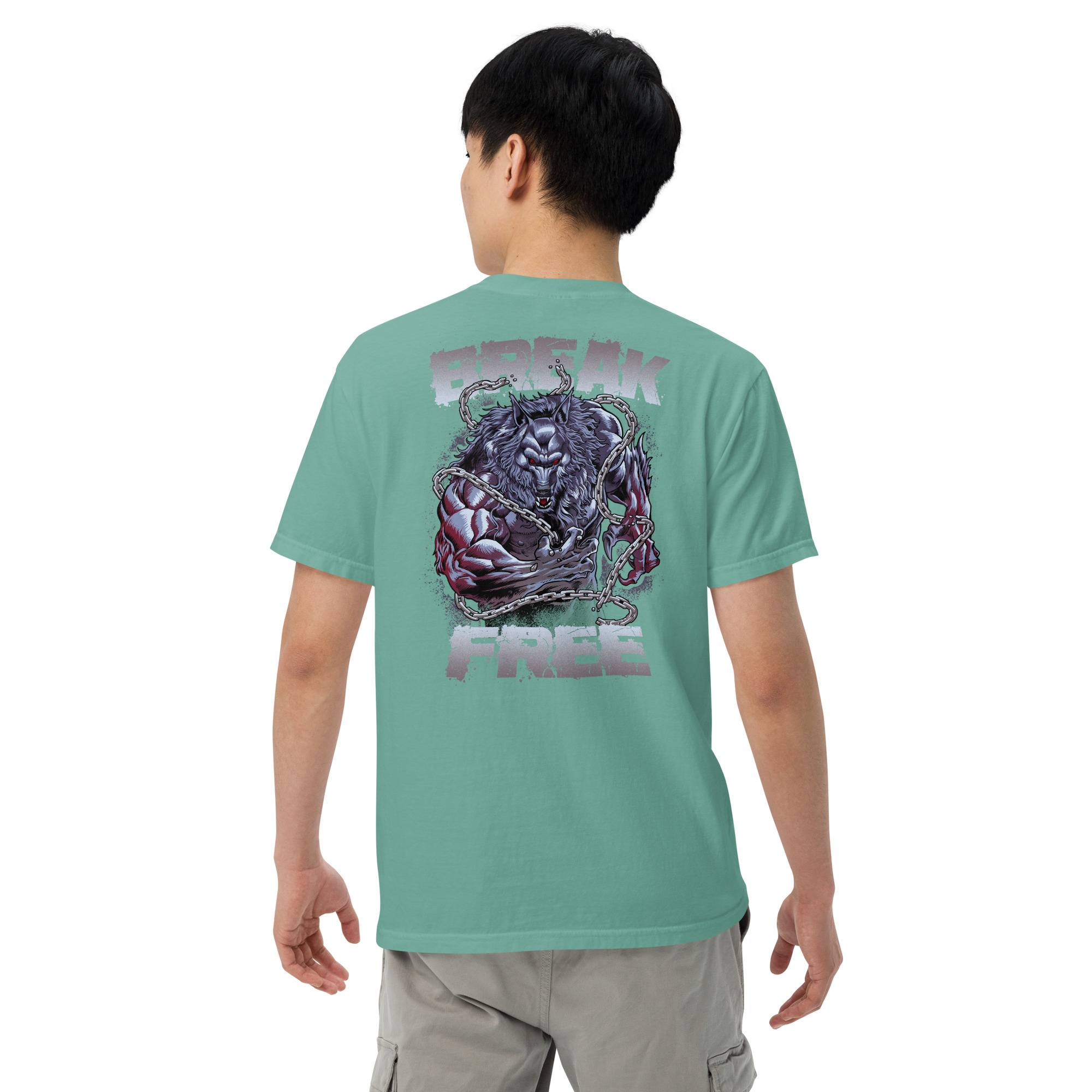 Break Free Men’s Garment-Dyed Heavyweight T-shirt Men Tees ⭐ Accessories color: Butter|Seafoam|Violet|Watermelon|White