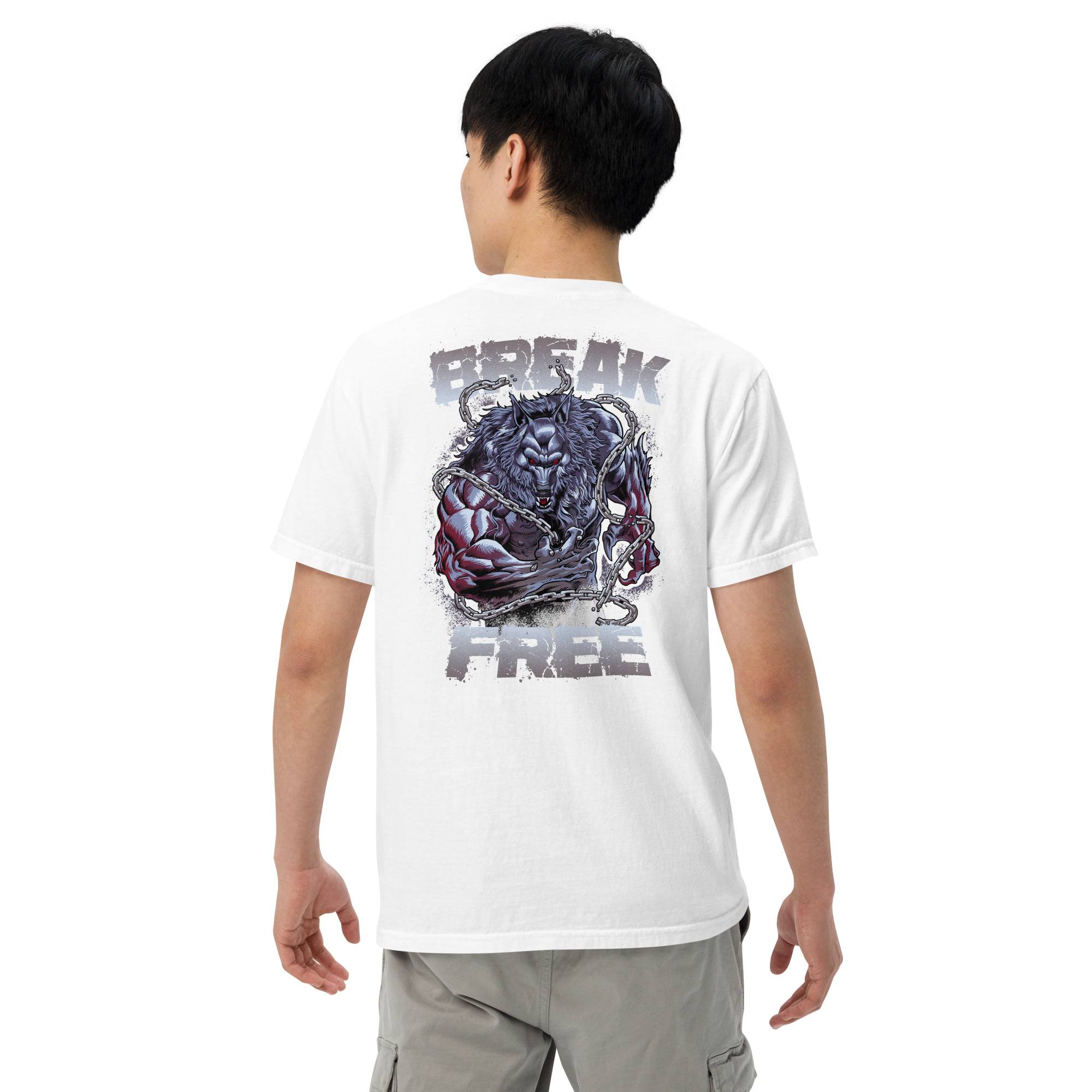 Break Free Men’s Garment-Dyed Heavyweight T-shirt Men Tees ⭐ Accessories color: Butter|Seafoam|Violet|Watermelon|White