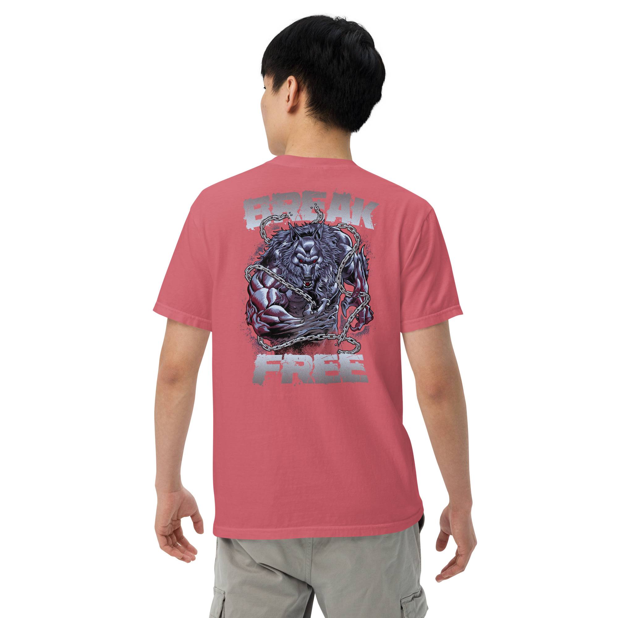 Break Free Men’s Garment-Dyed Heavyweight T-shirt Men Tees ⭐ Accessories color: Butter|Seafoam|Violet|Watermelon|White