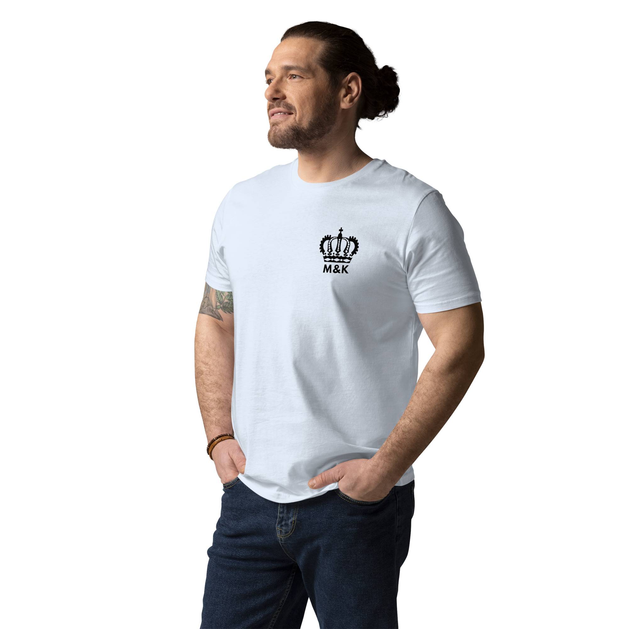 Break Free Organic Cotton T-shirt Men Tees color: Heather Grey|Serene Blue|White
