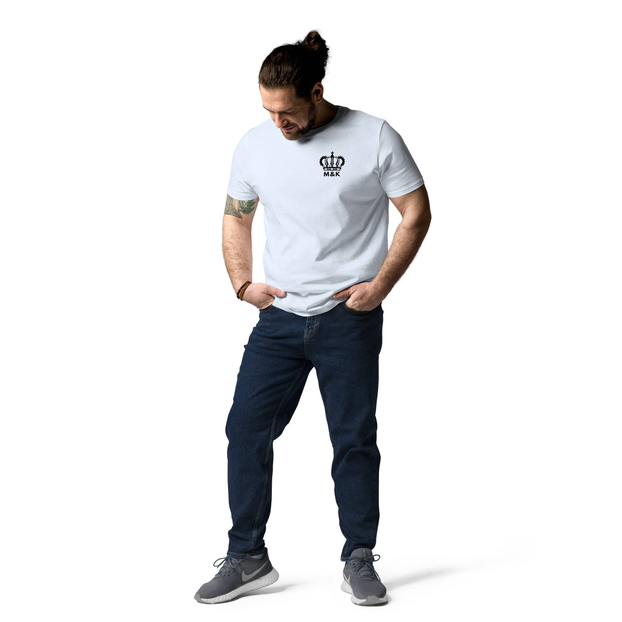 Break Free Organic Cotton T-shirt Men Tees color: Heather Grey|Serene Blue|White