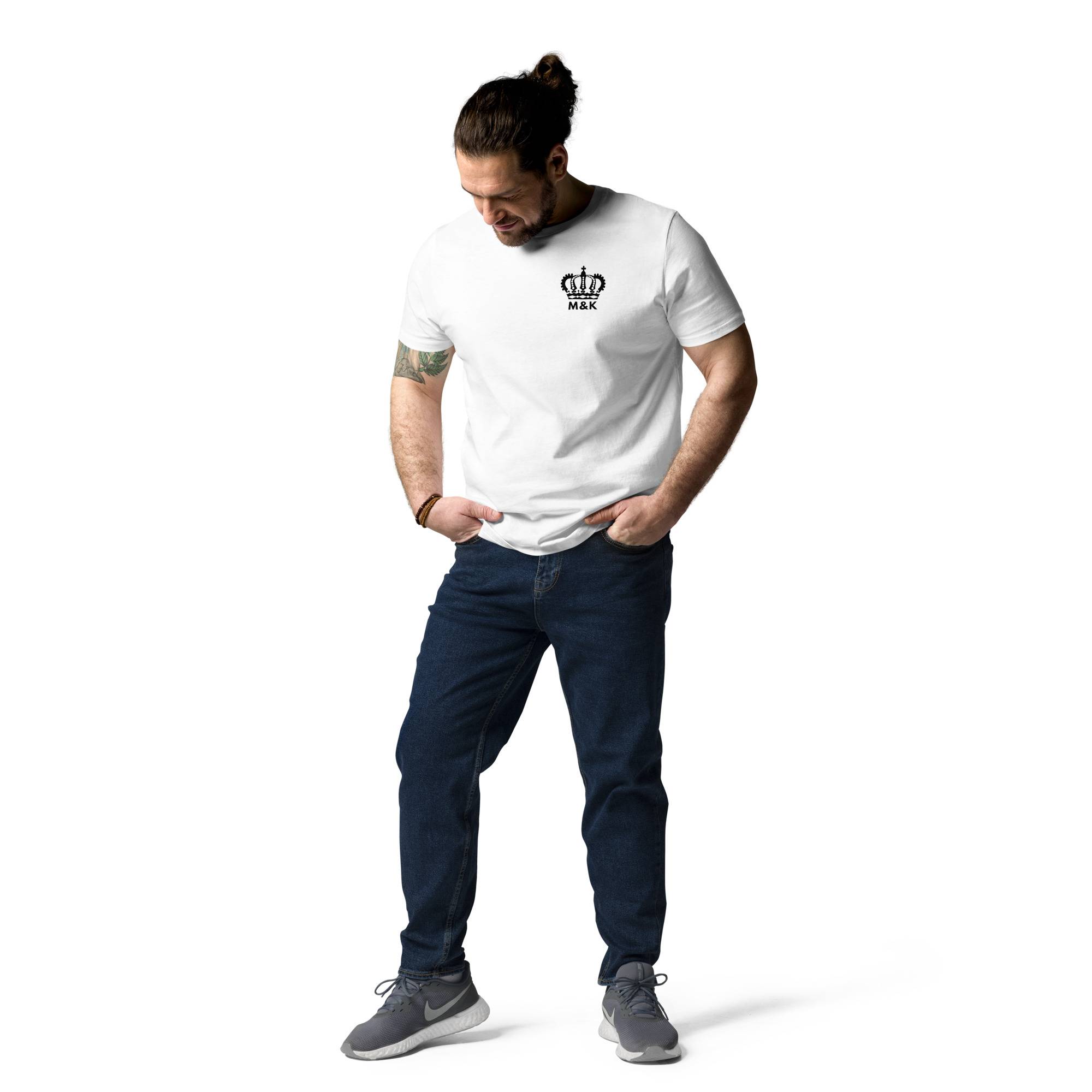 Break Free Organic Cotton T-shirt Men Tees color: Heather Grey|Serene Blue|White
