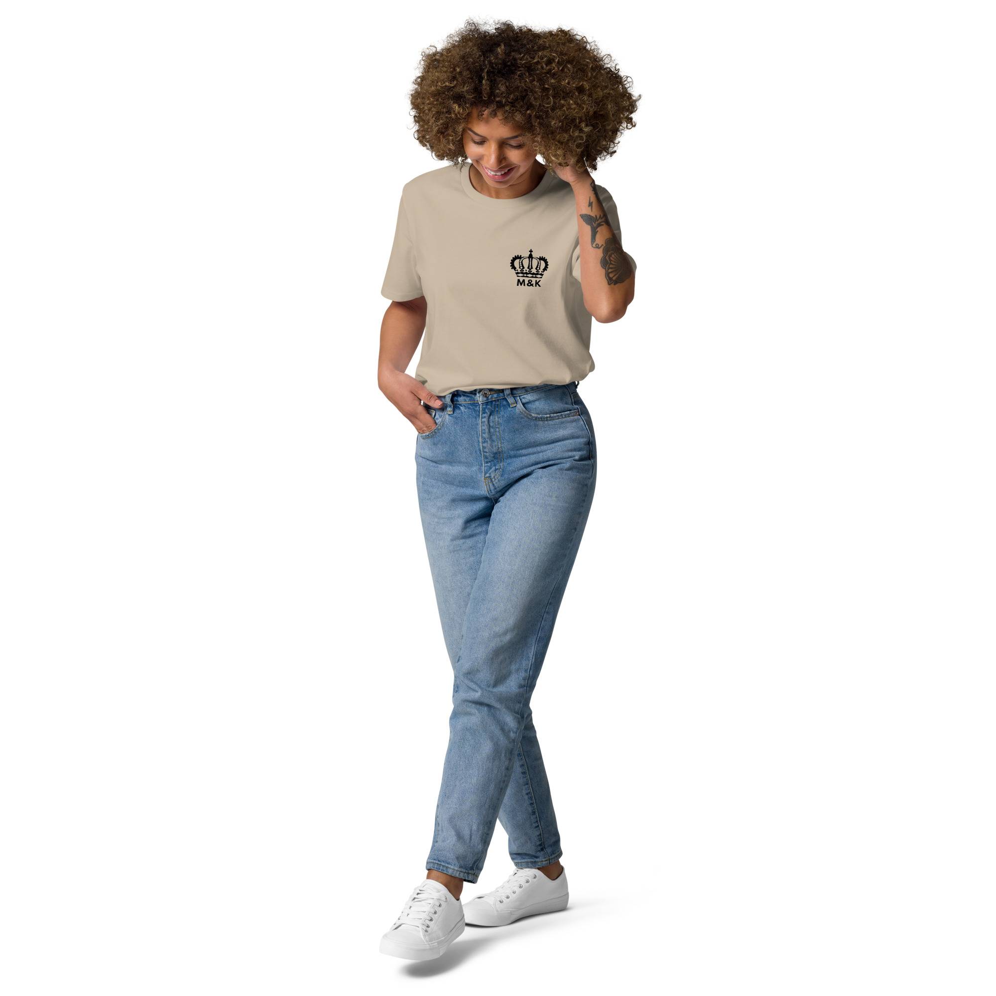 Rise Above Women Organic Cotton T-shirt Women Tees color: Dark Heather Blue|Desert Dust|Go Green|Serene Blue|White