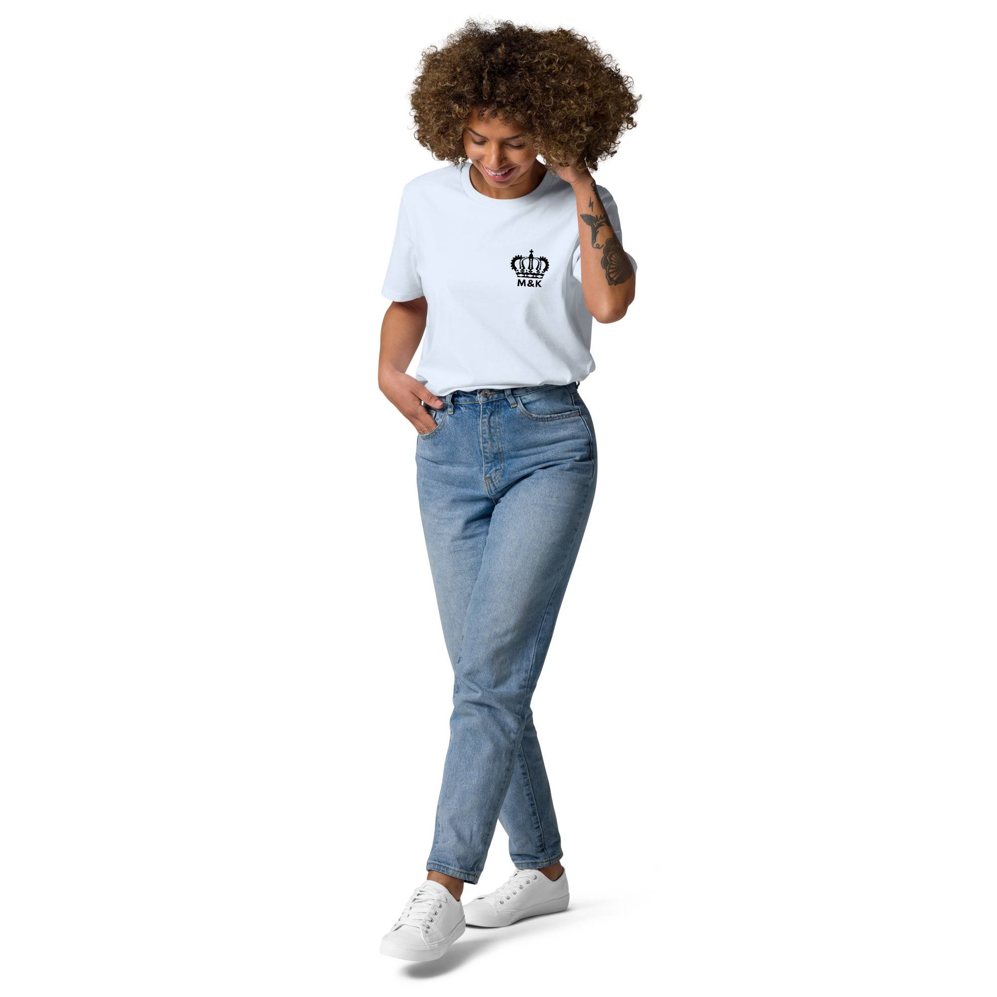 Rise Above Women Organic Cotton T-shirt Women Tees color: Dark Heather Blue|Desert Dust|Go Green|Serene Blue|White