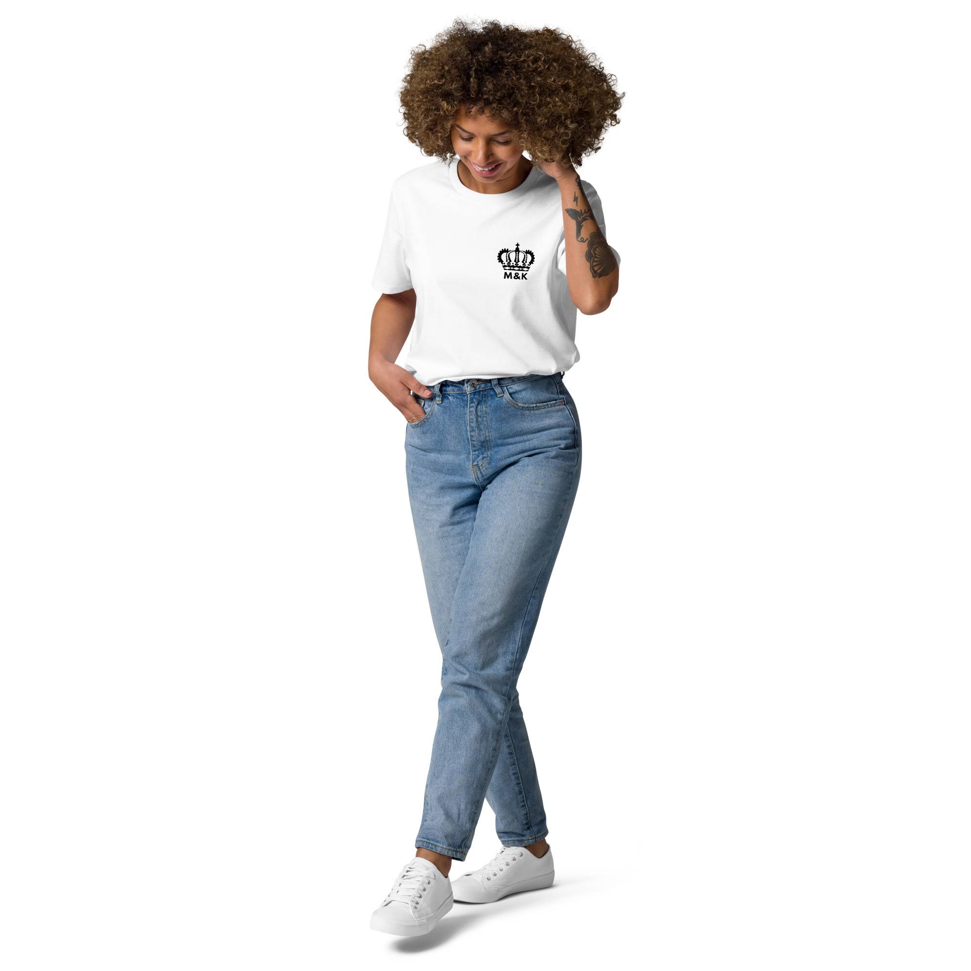 Rise Above Women Organic Cotton T-shirt Women Tees color: Dark Heather Blue|Desert Dust|Go Green|Serene Blue|White