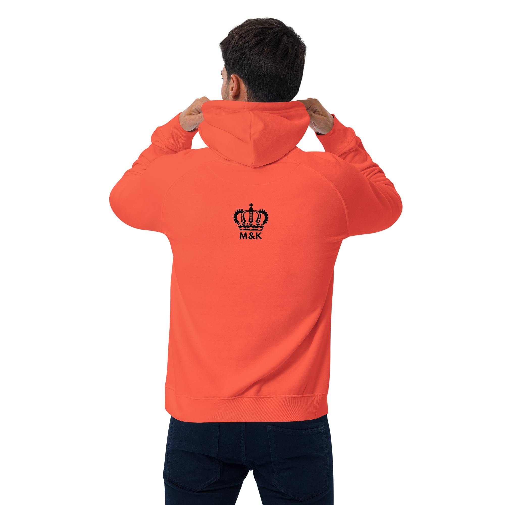 Real Ultimate Power Men’s Eco Raglan Hoodie Men Hoodie Sweater color: Burnt Orange|White Real Ultimate Power Men’s Eco Raglan Hoodie Men Hoodie Sweater color: Burnt Orange|White