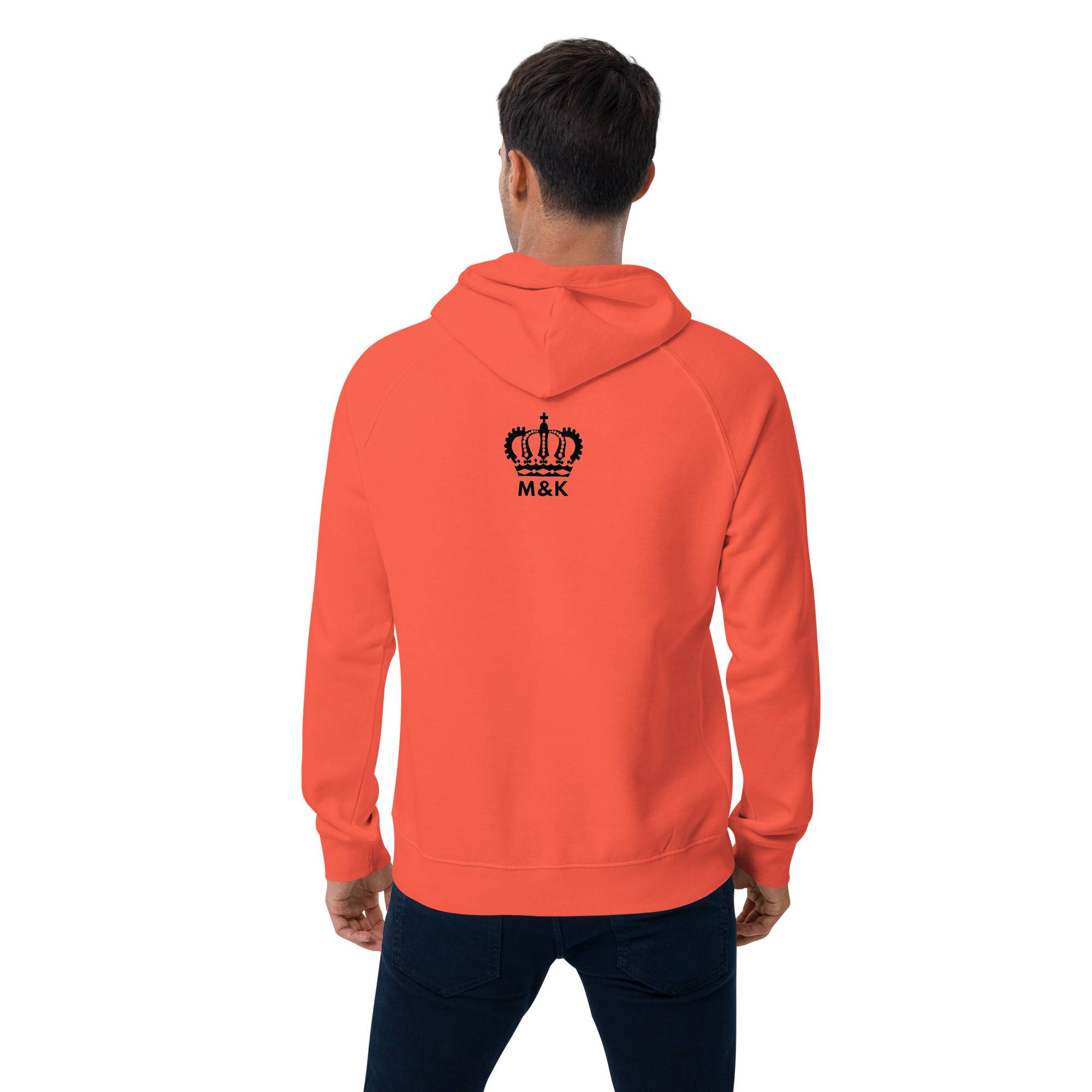 Real Ultimate Power Men’s Eco Raglan Hoodie Men Hoodie Sweater color: Burnt Orange|White Real Ultimate Power Men’s Eco Raglan Hoodie Men Hoodie Sweater color: Burnt Orange|White