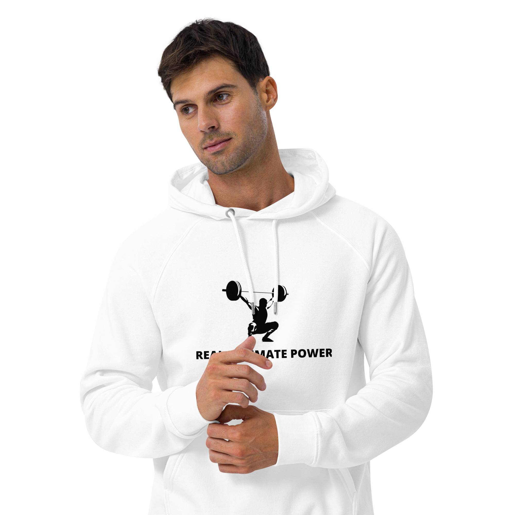 Real Ultimate Power Men’s Eco Raglan Hoodie Men Hoodie Sweater color: Burnt Orange|White Real Ultimate Power Men’s Eco Raglan Hoodie Men Hoodie Sweater color: Burnt Orange|White